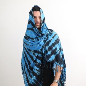Authentic Indonesian Sarong (BLU Tie-Dye - Unisex)